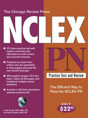cover image of Chicago Review Press NCLEX-PN Practice Test and Review
